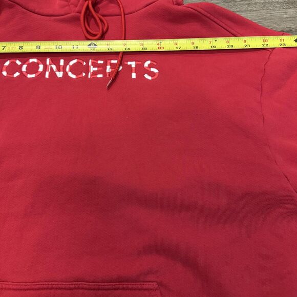 Concepts Jubilee Checkered Hoodie Sz M Red Logo Sweatshirt Made USA Vans Collab - Picture 7 of 10